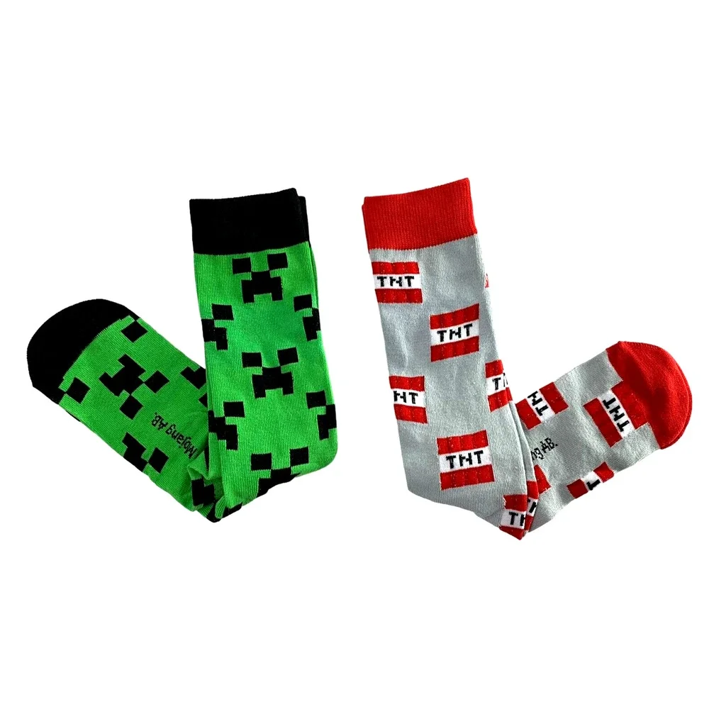 Minecraft Crew Socks 2 Pair Shoe Size 8-12 NWOT‎ #2